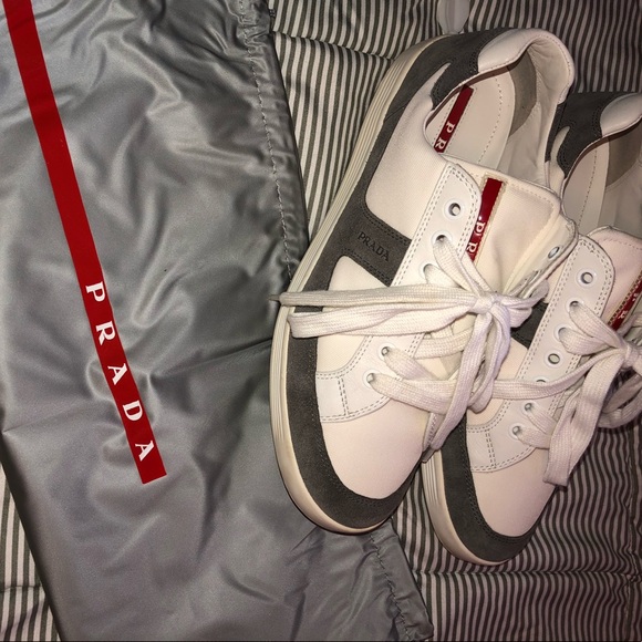 #Prada #ScamosciatoNY #Sneakers #Size 7.5 #LikeNew #WithBox #WithDustBag - Picture 7 of 12